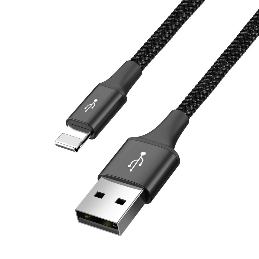(1.2m) 4in1 USB A 3.5A Ladekabel Nylon Geflecht - 2 x USB C / 1 x Micro USB / 1 x Lightning