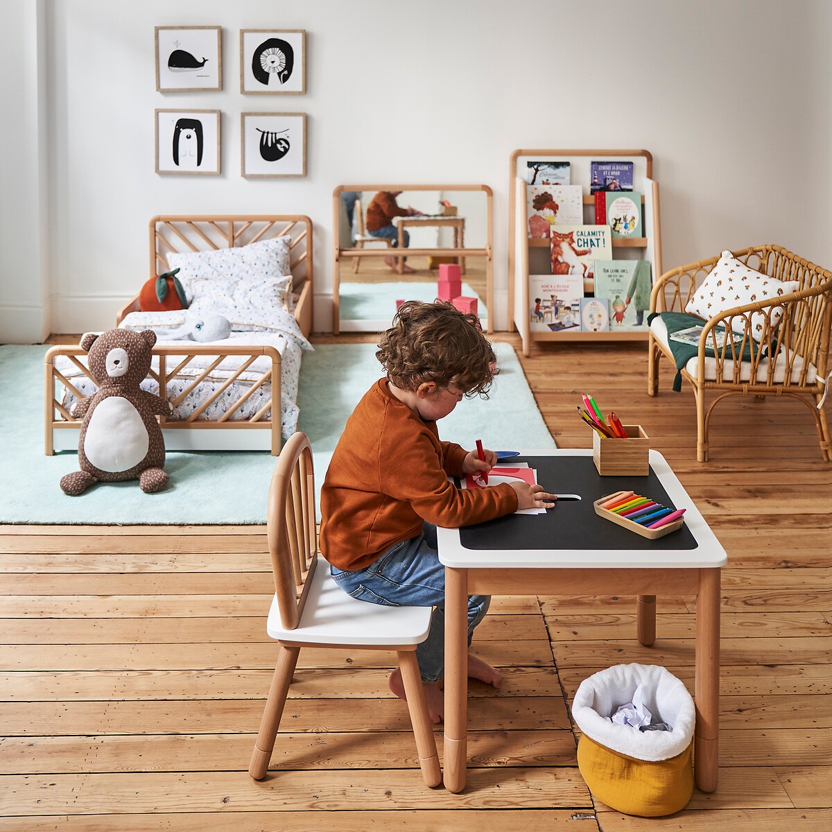 MY LITTLE MONTESSORI SCHOOL X LA REDOUTE INTERIORS<br>Evolutieve stoel, Simoni