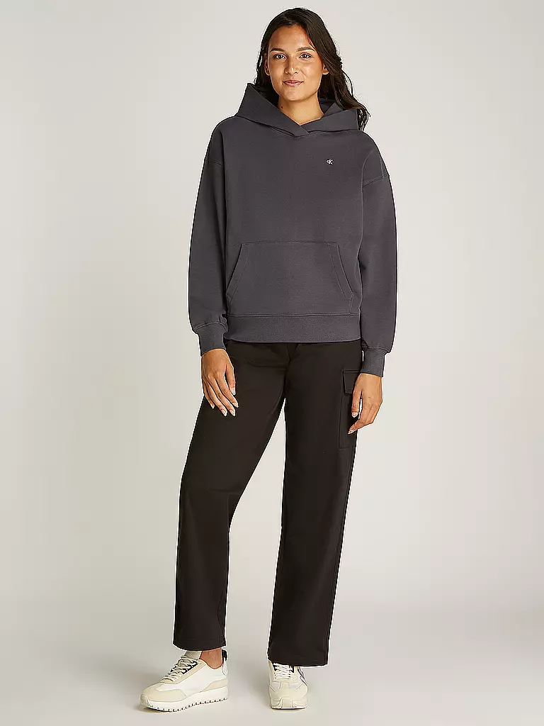 CALVIN KLEIN JEANS Kapuzensweater - Hoodie grau