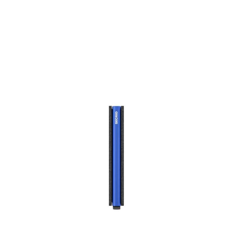 Porte-cartes Slimwallet Matte anti-RFID 10.2 cm Black and Blue