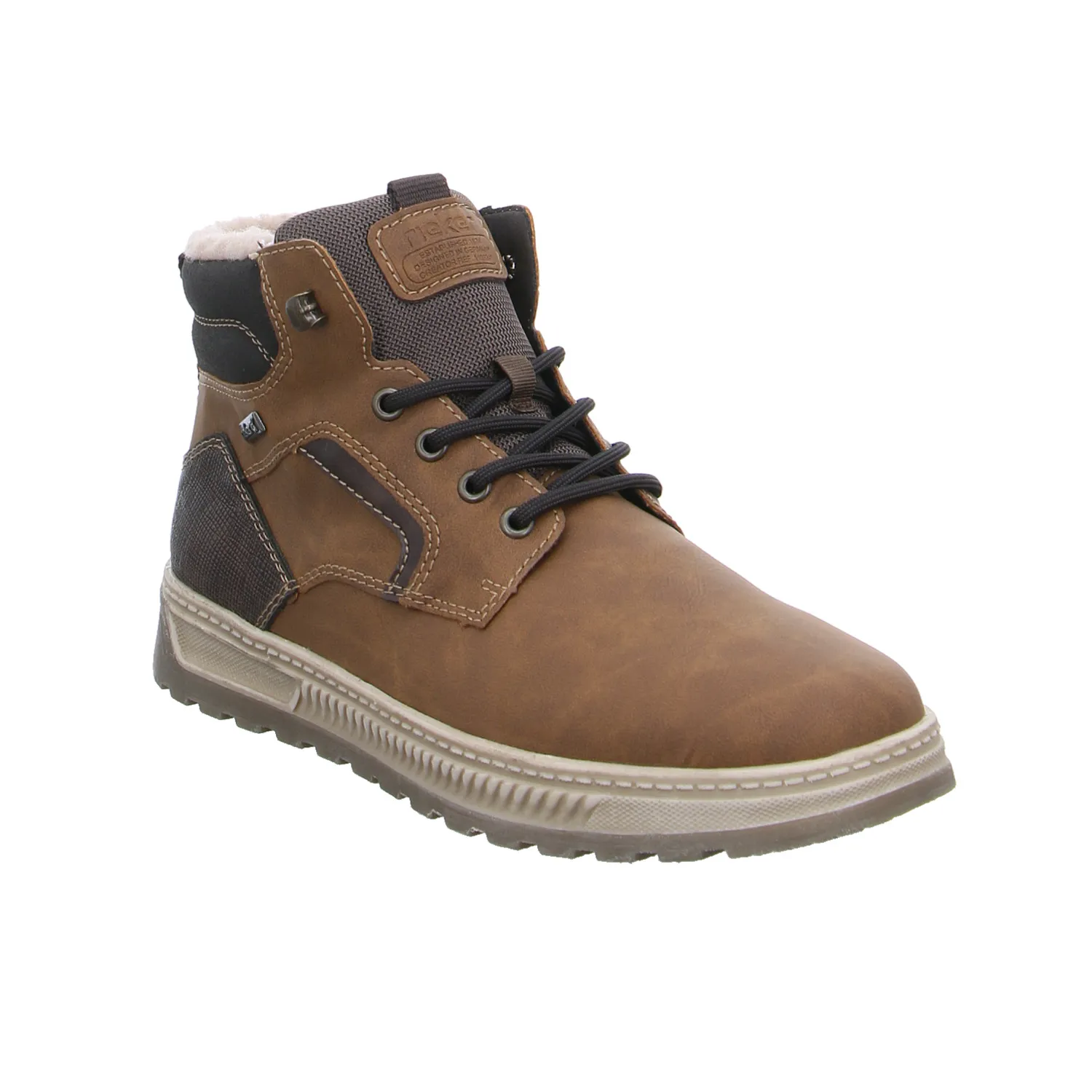 RIEKER Winter-Boots Braun Lederimitat