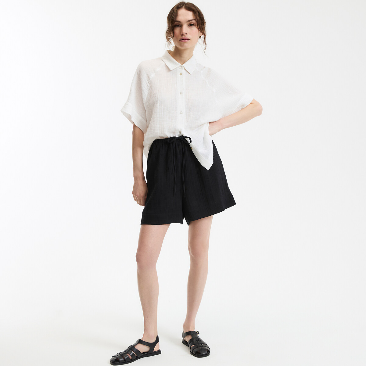 COLEÇÕES LA REDOUTE<br>Shorts Tetra, cintura elástica
