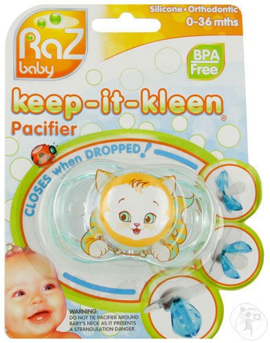 Raz Baby Keep-It-Kleen Tétine Kit Kitty 0-36 Mois 1 Pièce