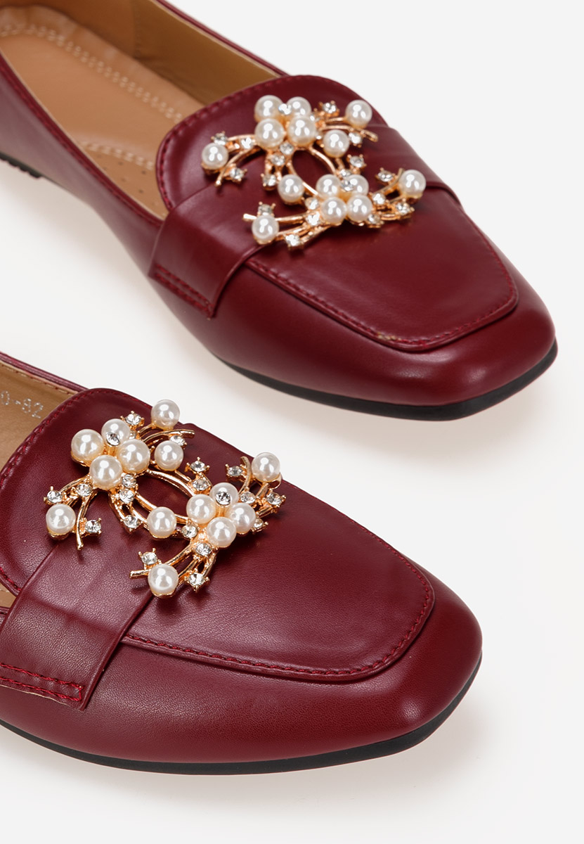 Mocassins élégants femme rouges Giulinello