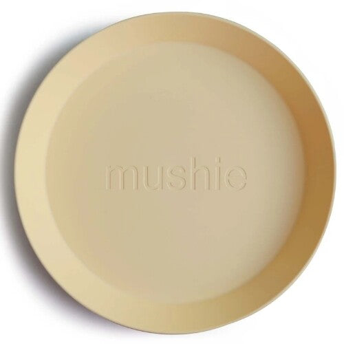 Mushie kinderborden rond - daffodil - 2st
