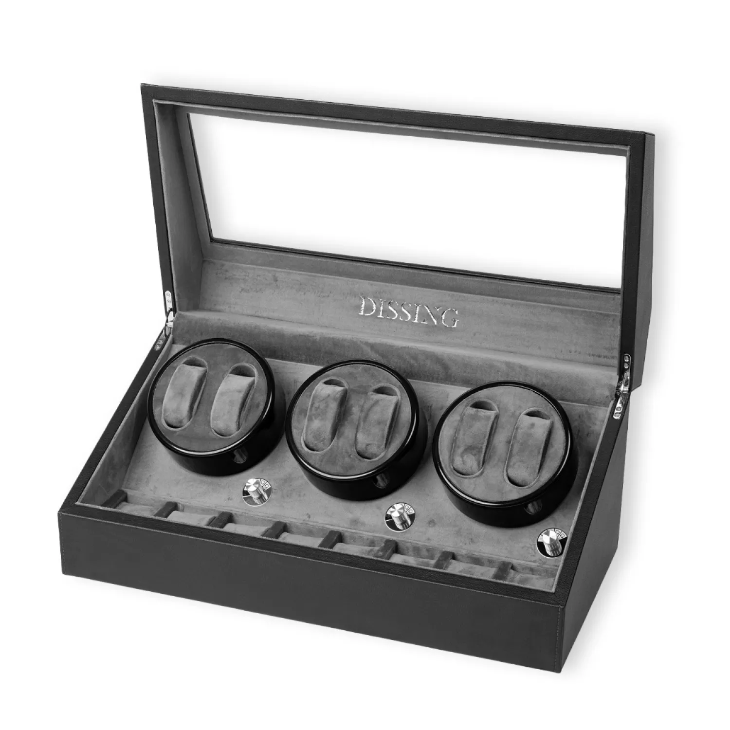 Dissing Watch Winder 6 ure Sort Imiteret Læder 0000270