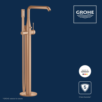 Grohe Colours Vrijstaande Badkraan Essence New Koper met Handdouche