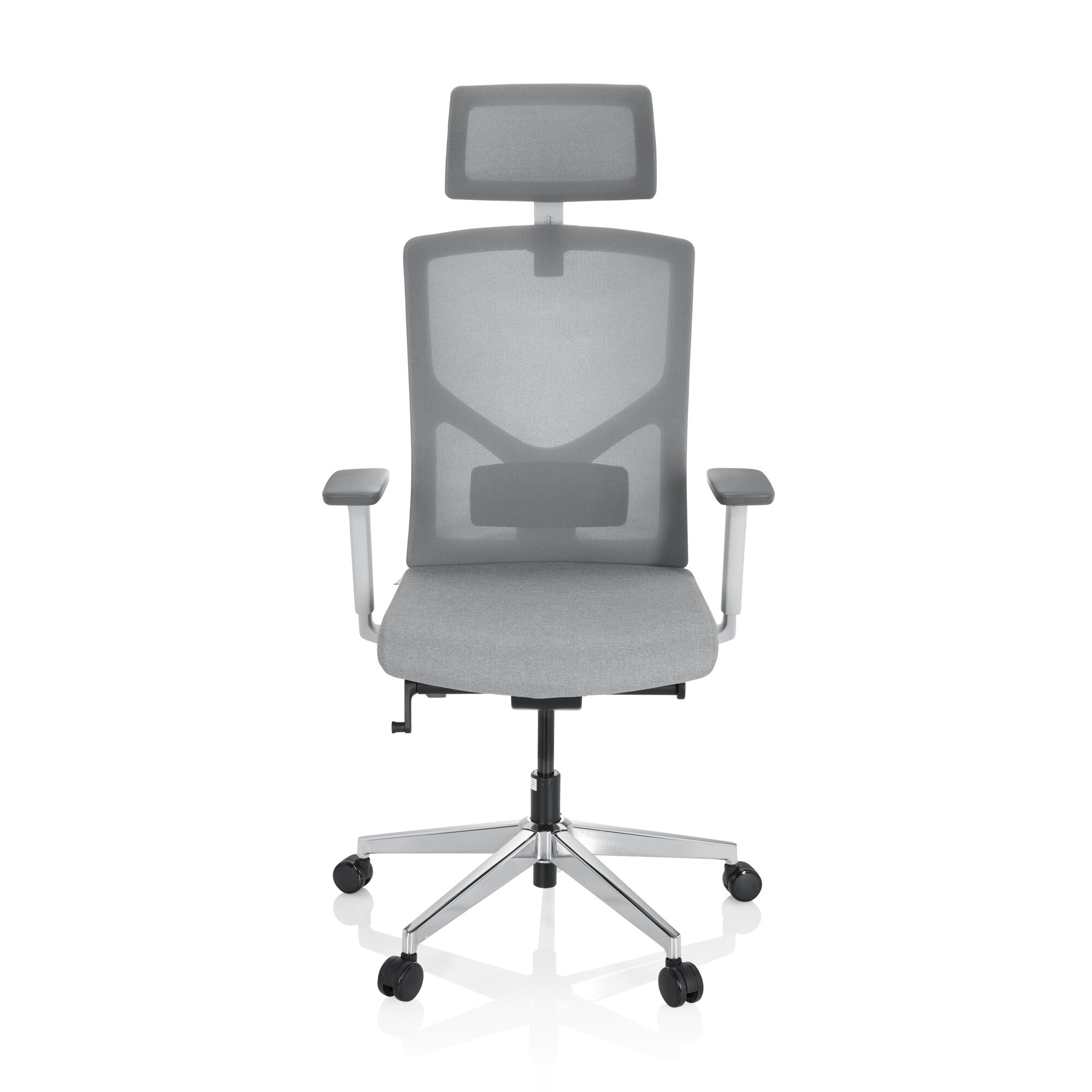Profi Bürostuhl BRETON PRO W Stoff/Netzstoff mit Armlehnen (höhenverstellbar) hjh OFFICE