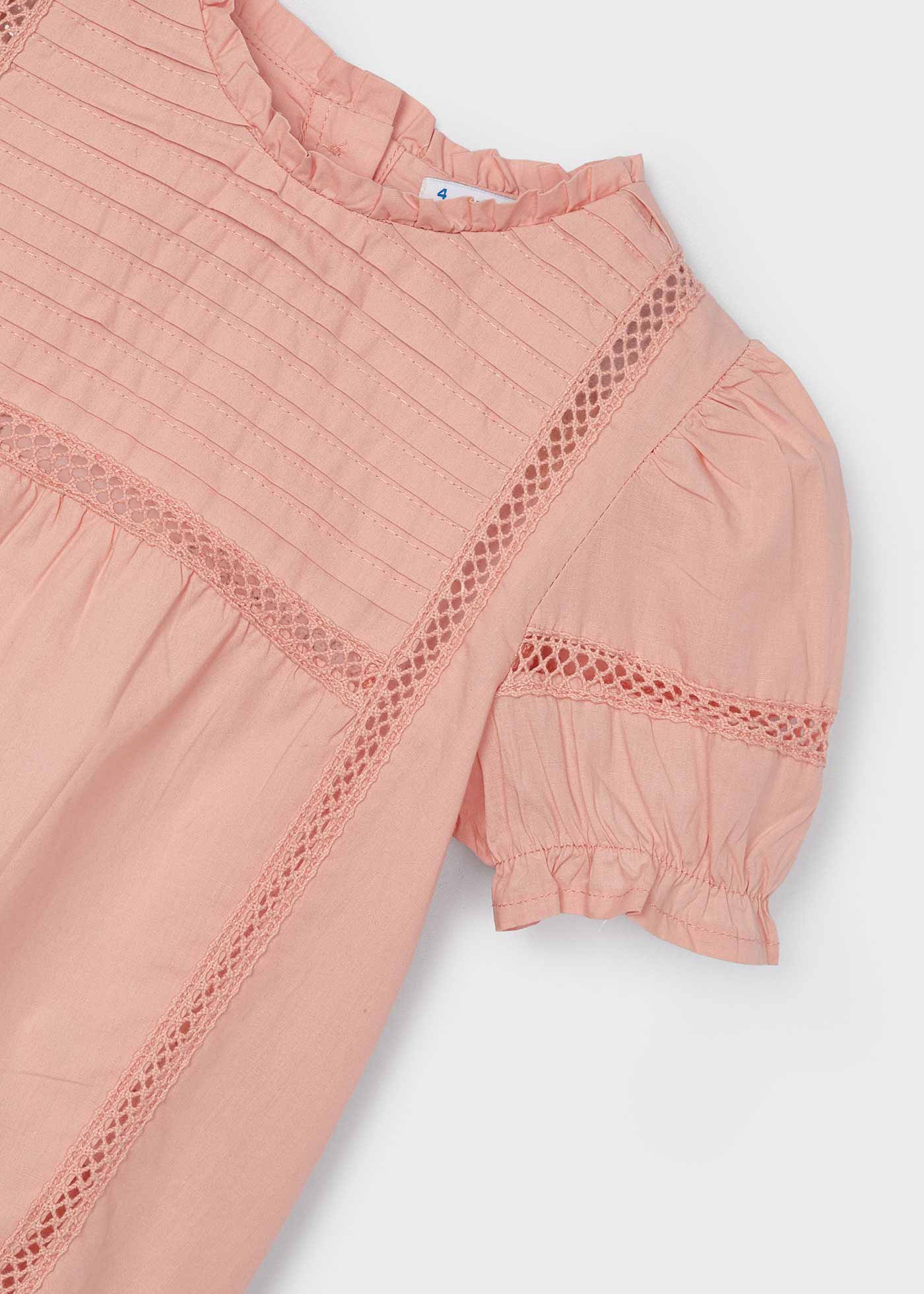 Blusa Better Cotton Popeline para meninas, cor cru