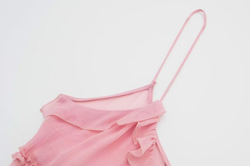 Cumulys - Effen camisole top met ruches