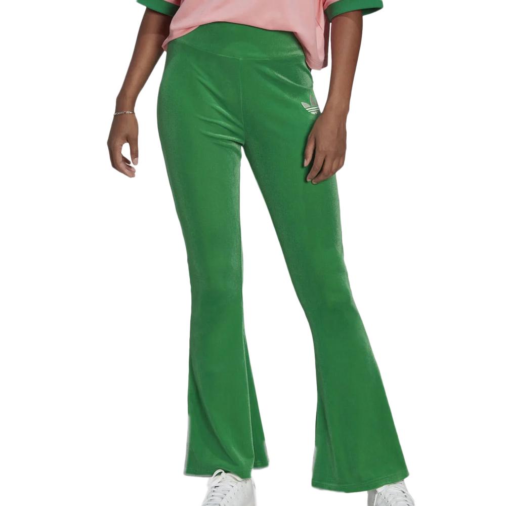 Adidas Legging Velours Vert Femme Adidas Flared