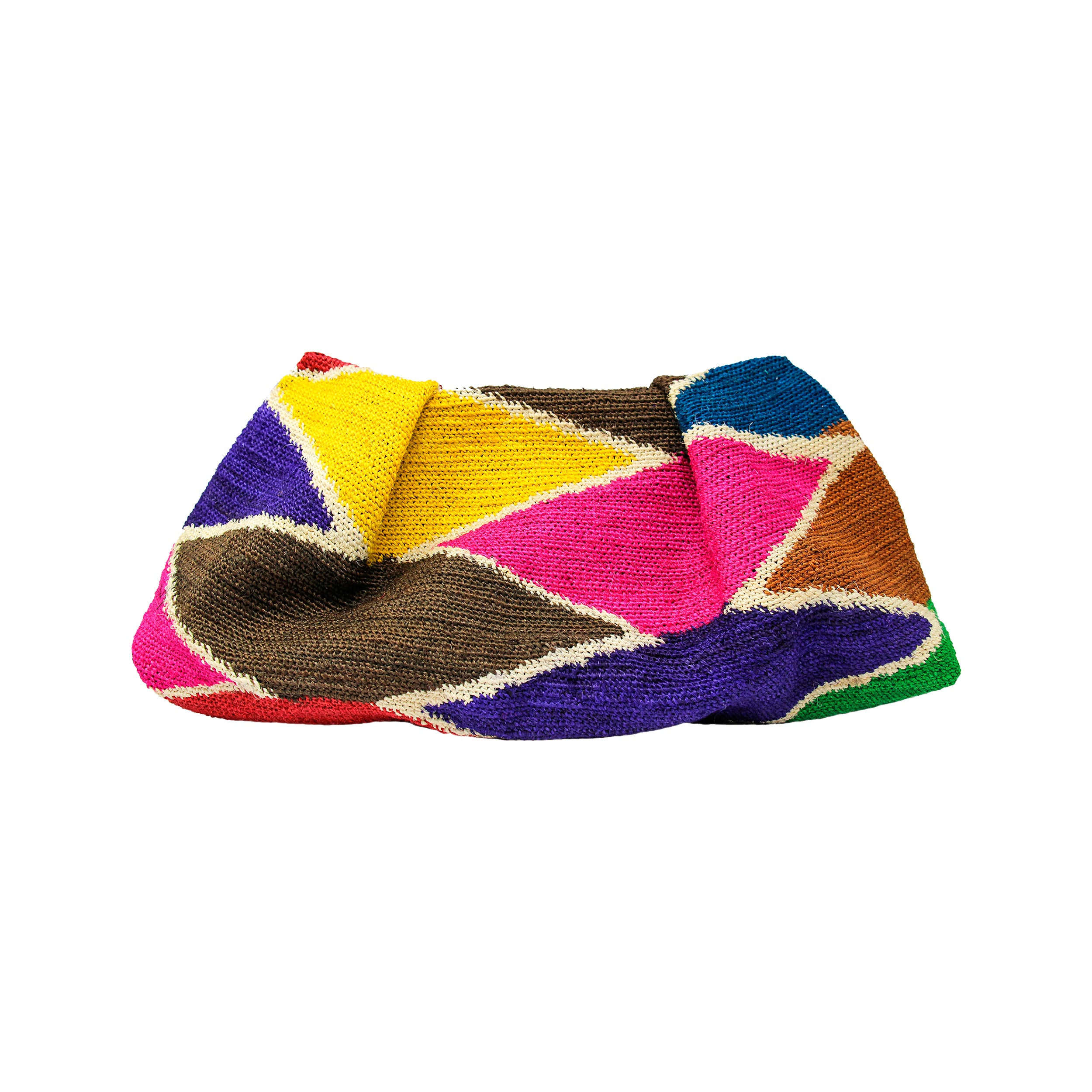 Pochette maxi en sisal