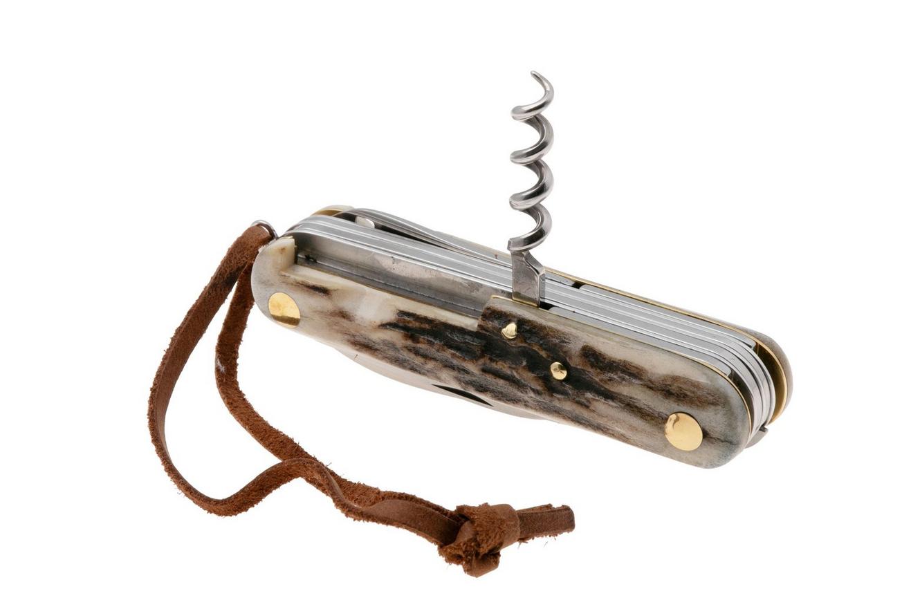Fox Knives Venatores 226-8-SCE, M390 Deer Horn 8 Tools, Zwitsers zakmes