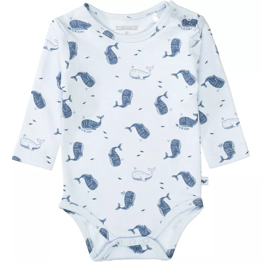 STACCATO Body sea blue gemustert