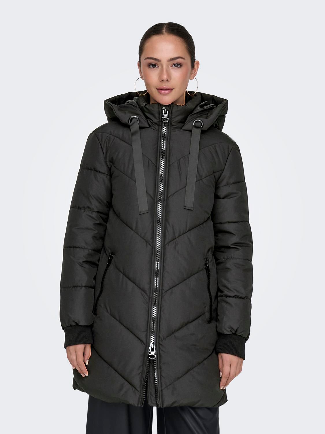 JDYSKYLAR Langer Parka Black