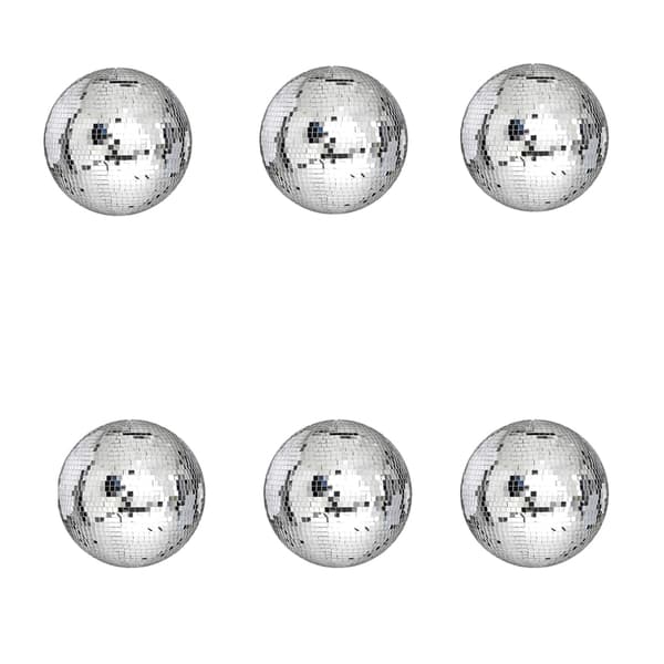 INF Diskokule Speilkule, 7cm Reflekterende Kule til Festdekorasjoner, Bryllup, Arrangementer, Julepynt (6 stk)