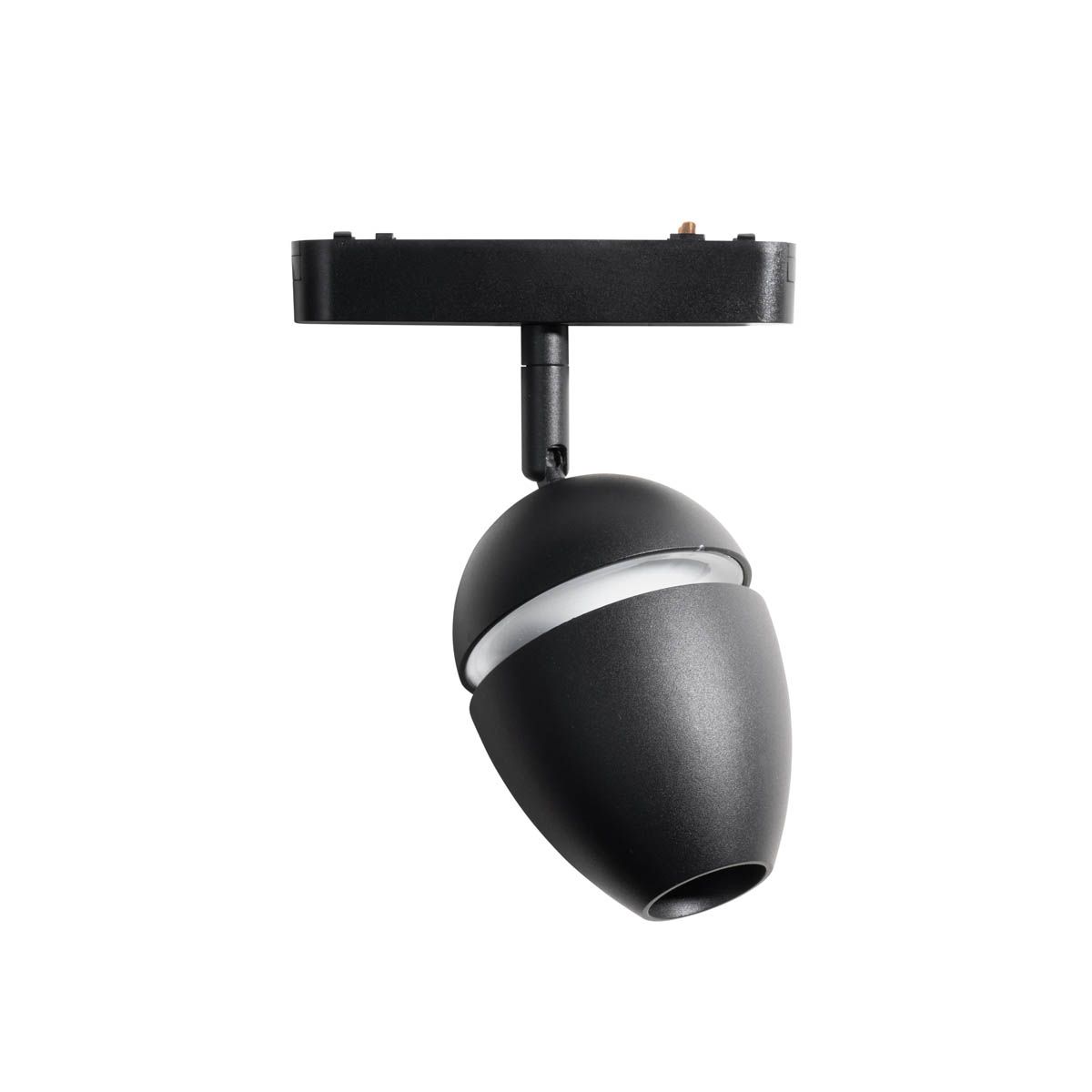 Moderne spot zwart voor railsysteem 1-fase incl. LED - Magnetic Eggy