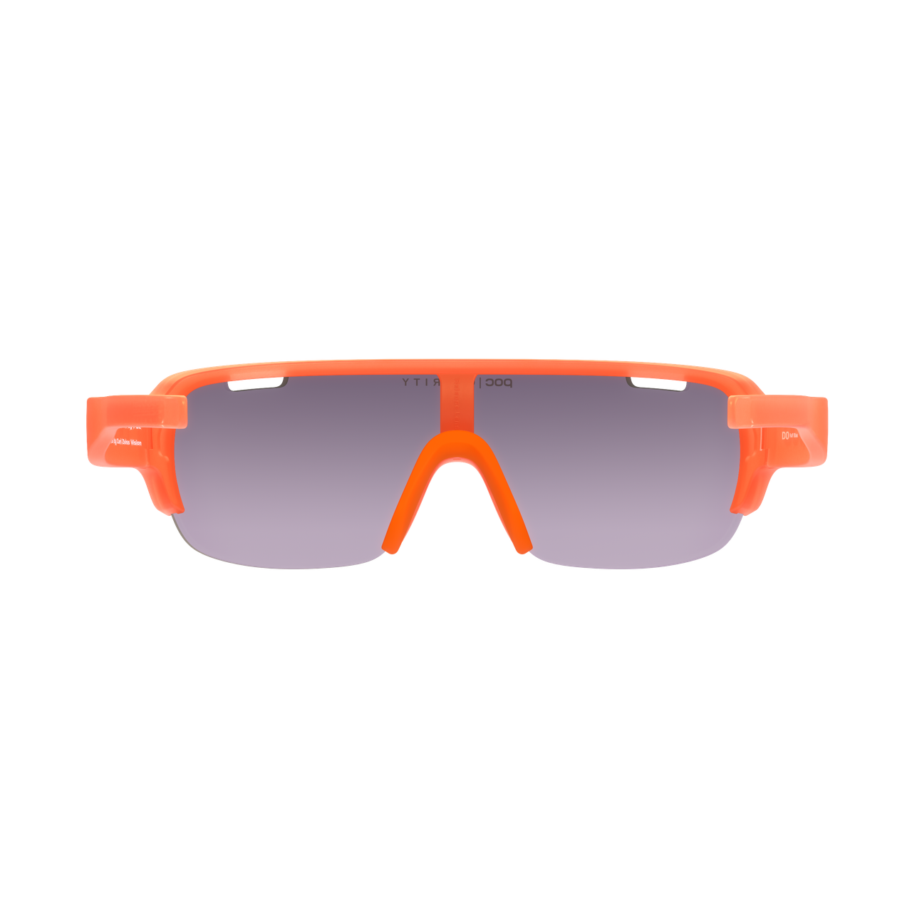 POC Half Blade Cykelbriller Fluorescent Orange Translucent Clarity Gold Mirror