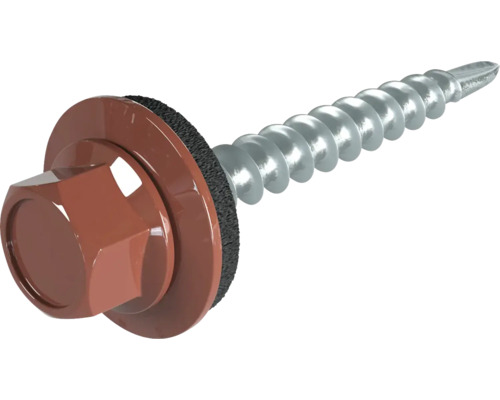 PRECIT schroeven 4,8 mm x 35 mm roodbruin RAL 8012 Verpakking = 100 stuks