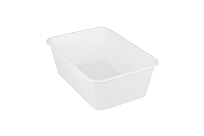 Maaltijdbak PP 750ml wit