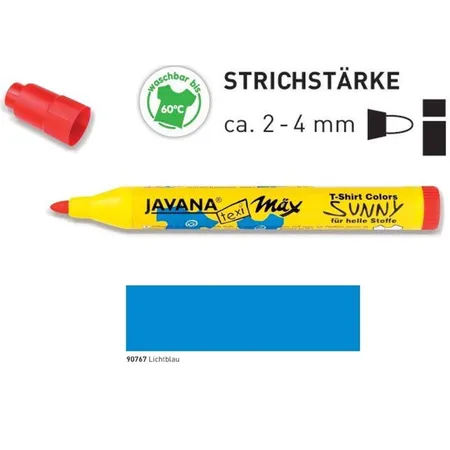 KREUL Javana texi mäx Sunny medium für helle Stoffe Lichtblau
