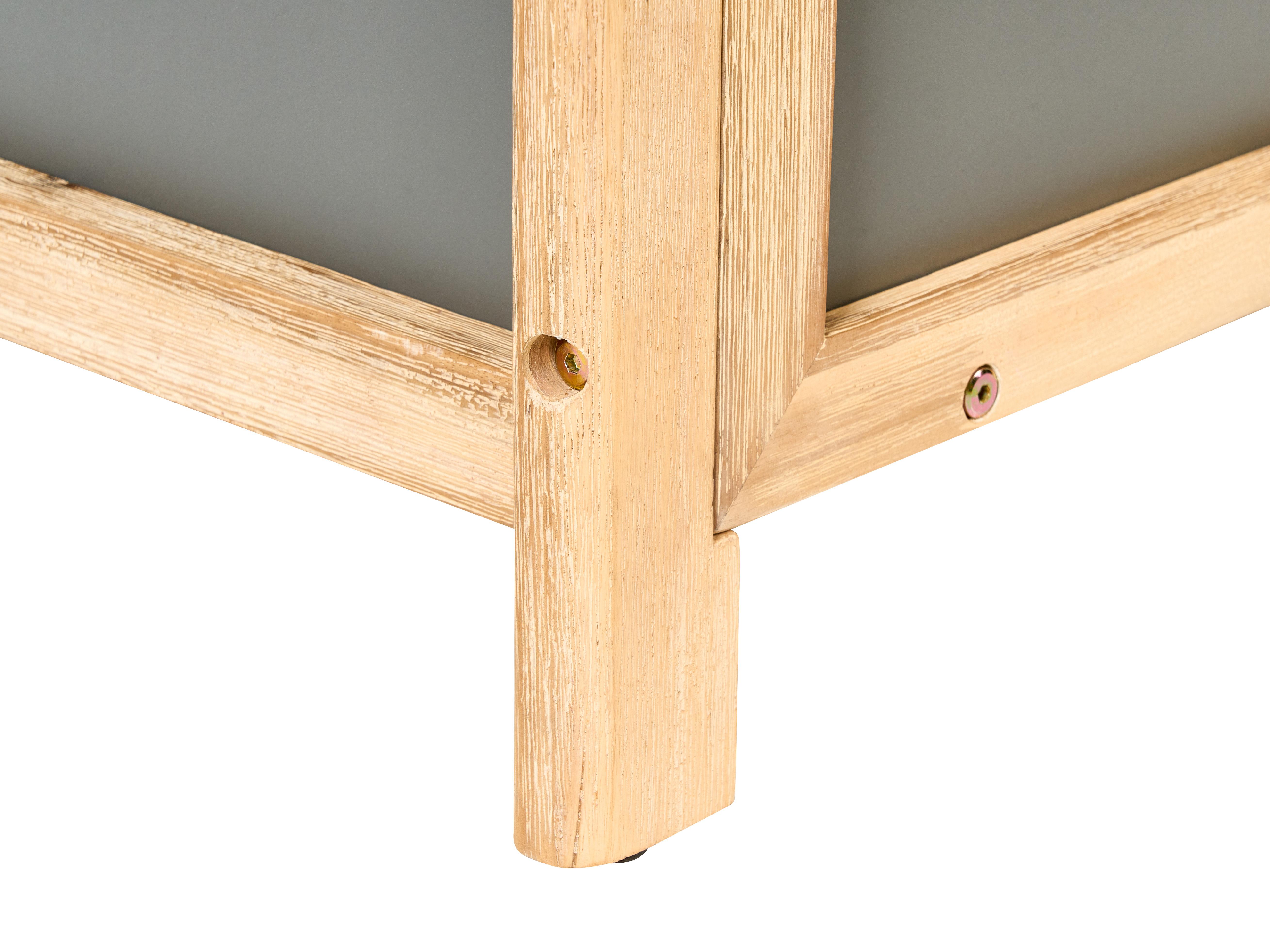 Kussenbox ACATE 121 cm 72 cm Grijs