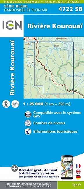 IGN - IGN 4722 SB RIVIERE KOUROUAI 1 25 000