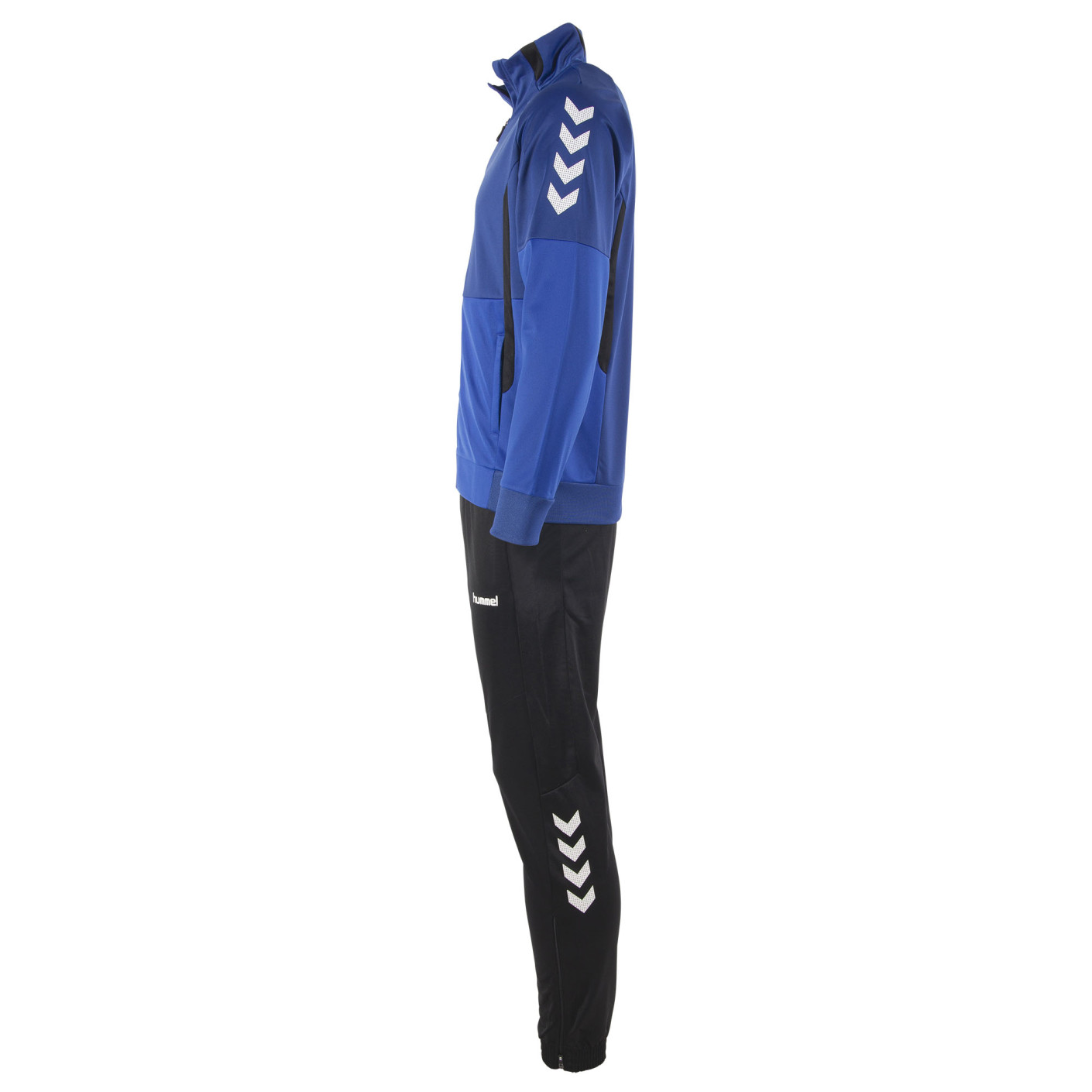 Hummel Authentic Full-Zip Trainingspak Kids Blauw Zwart