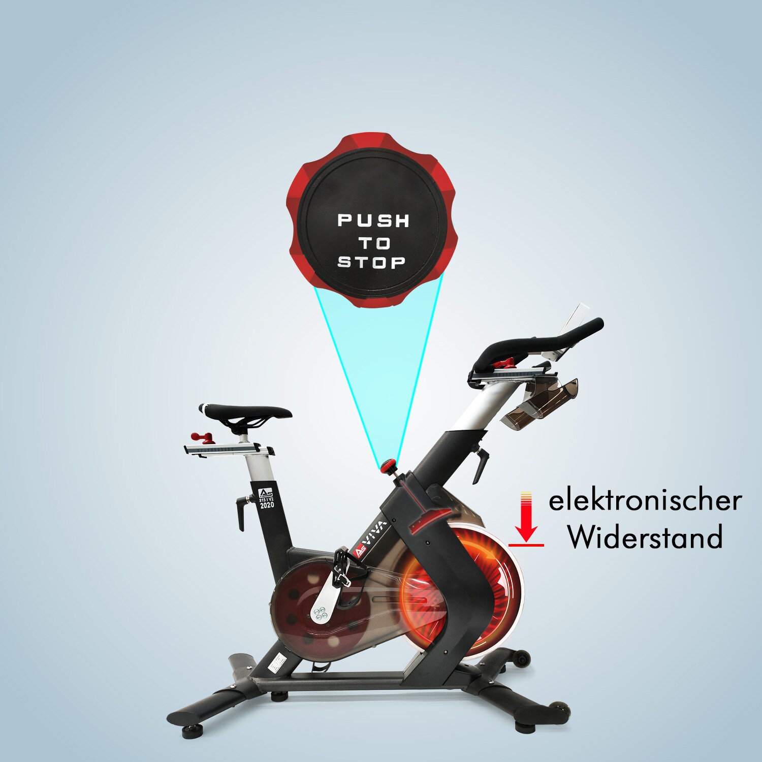 AsVIVA Indoor Cycle Speedbike S15 Bluetooth