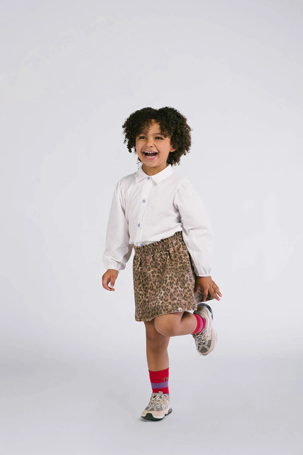 The New Chapter denim spijkerrok bruin