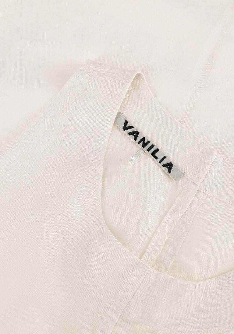 VANILIA ecru vanilia top light linen twisted