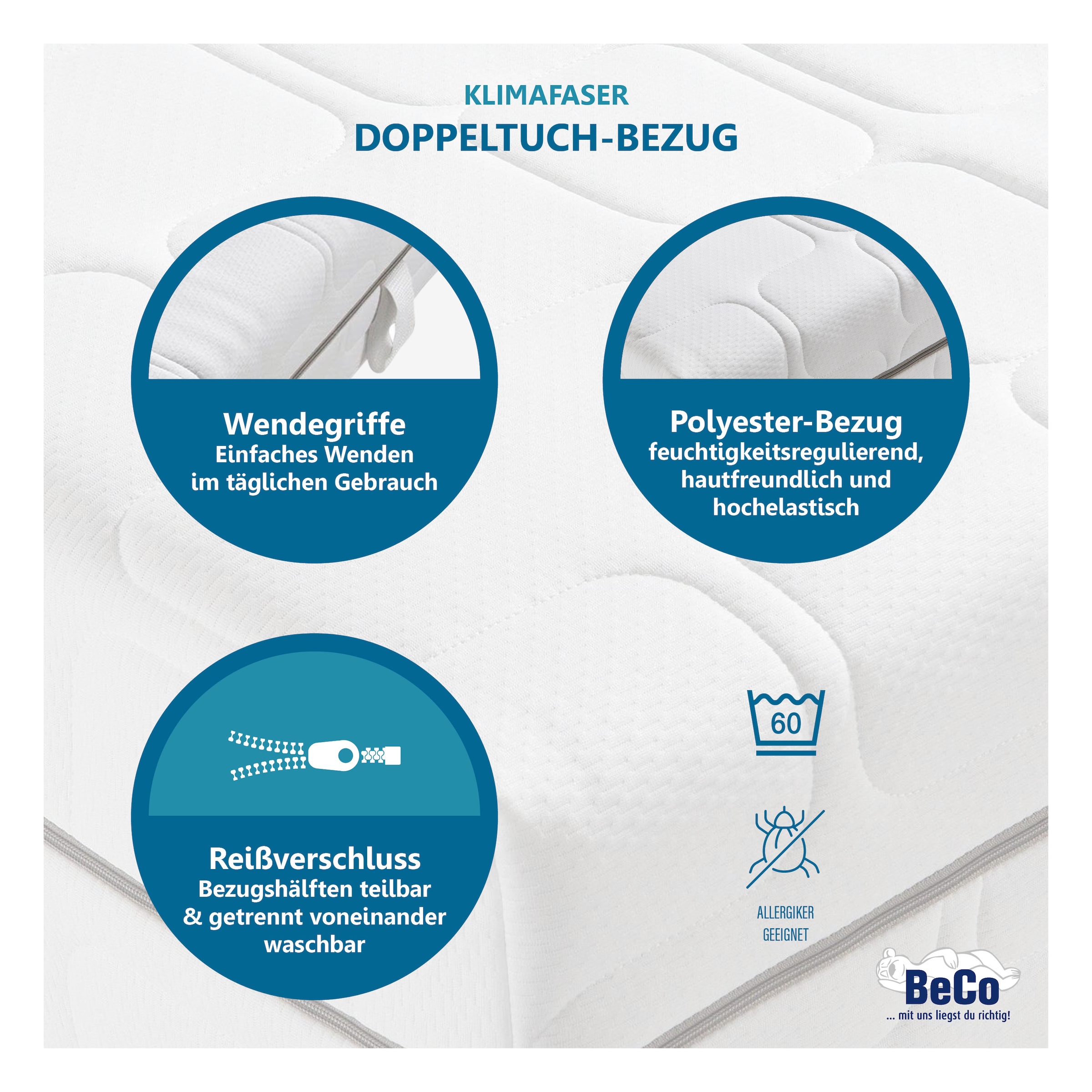 Beco Komfortschaummatratze »Grand Master, Matratze in 90x200 cm und weiteren Grössen erhältlich« 26 cm hoch Raumgewicht: 26 kg/m³ 1 Stk. tlg. in 3 Härtegrade, Schlafen wie im Luxushotel zum Sensationspreis