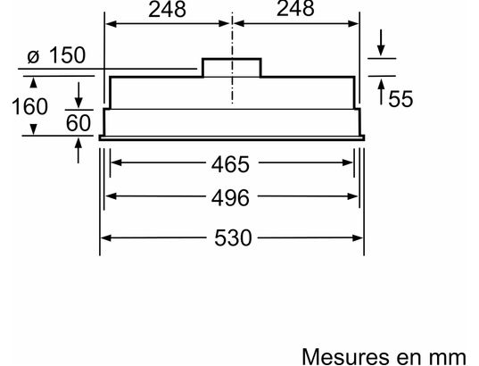 BOSCH - Groupe filtrant DHL555BM, Série 4, Silence