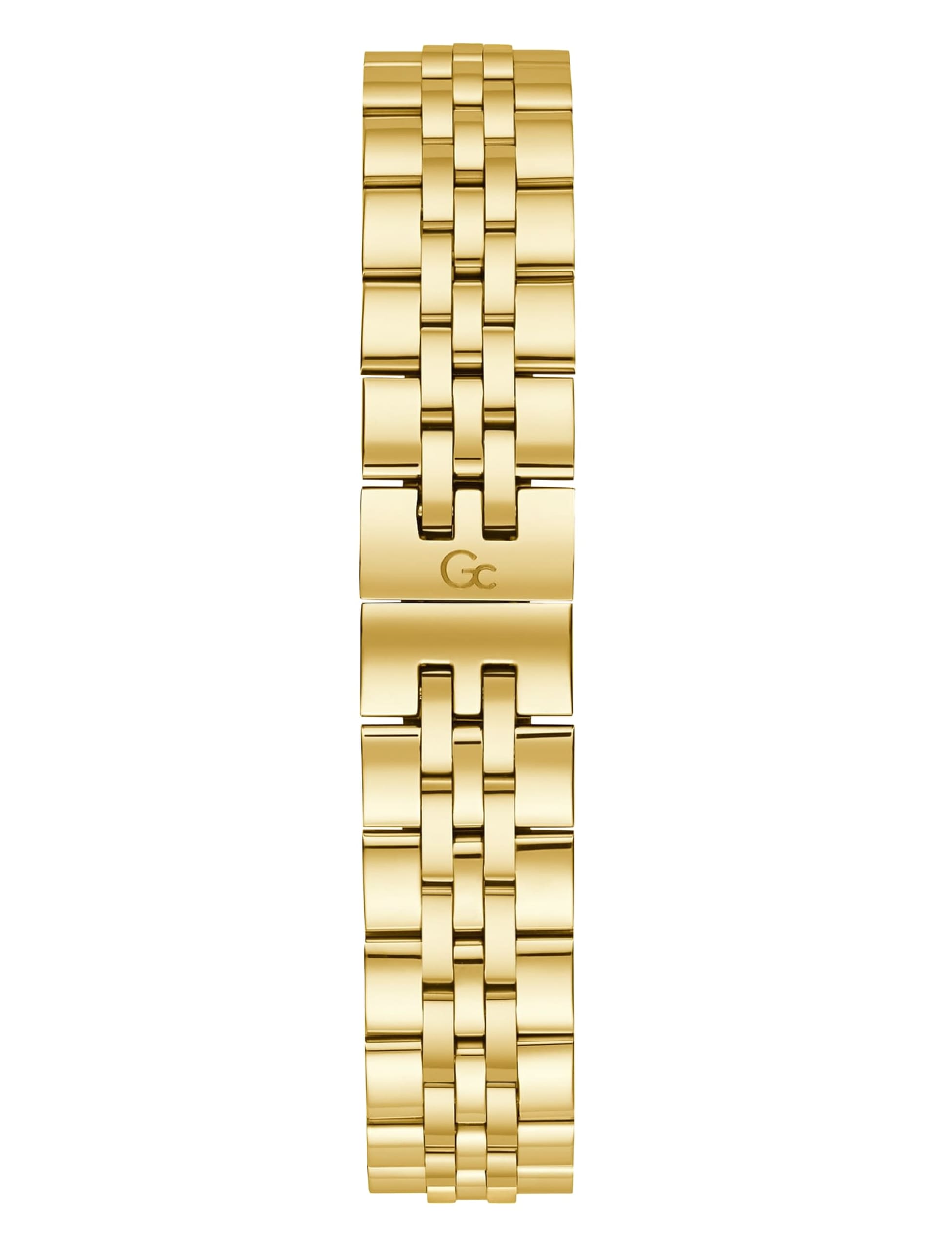 Relógio analógico Gc dourado e verde