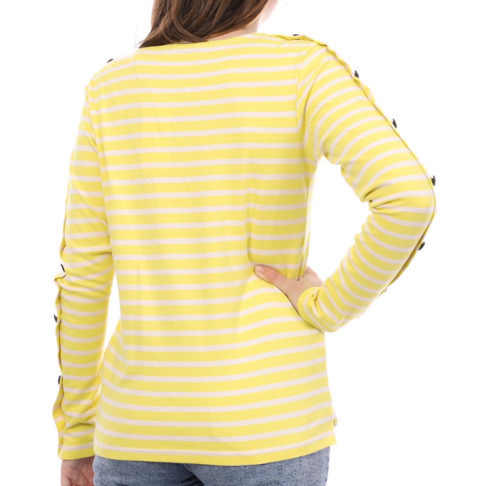 Scotch & Soda T-Shirt Jaune à rayures Femme Scotch & Soda