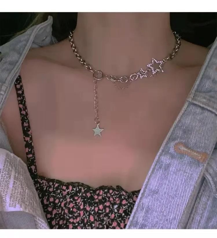 Deminsha - Chokerketting met strass-steentjes