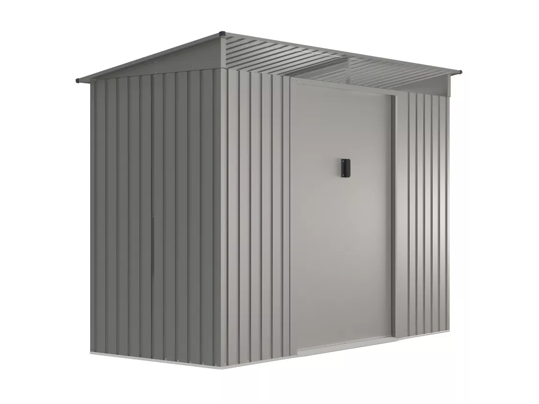 Abri de jardin métal en acier galvanisé gris 3,23 m² - FOLCO