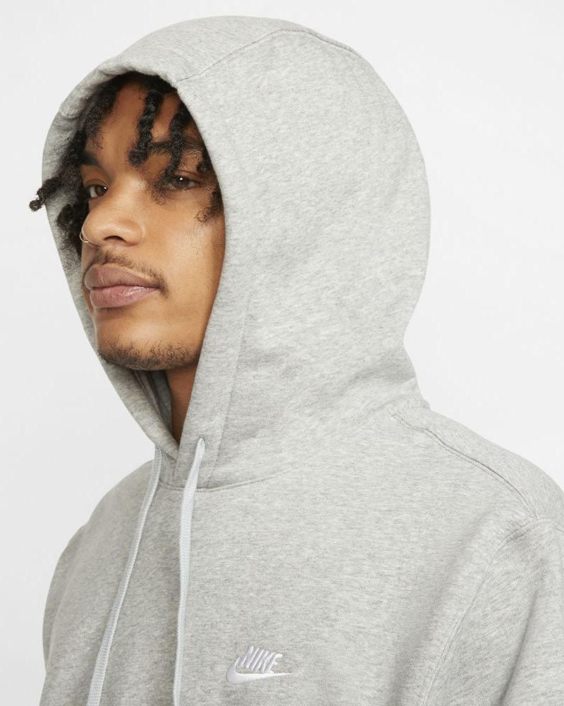 Sweat à capuche Nike Sportswear Club Fleece Gris pour homme