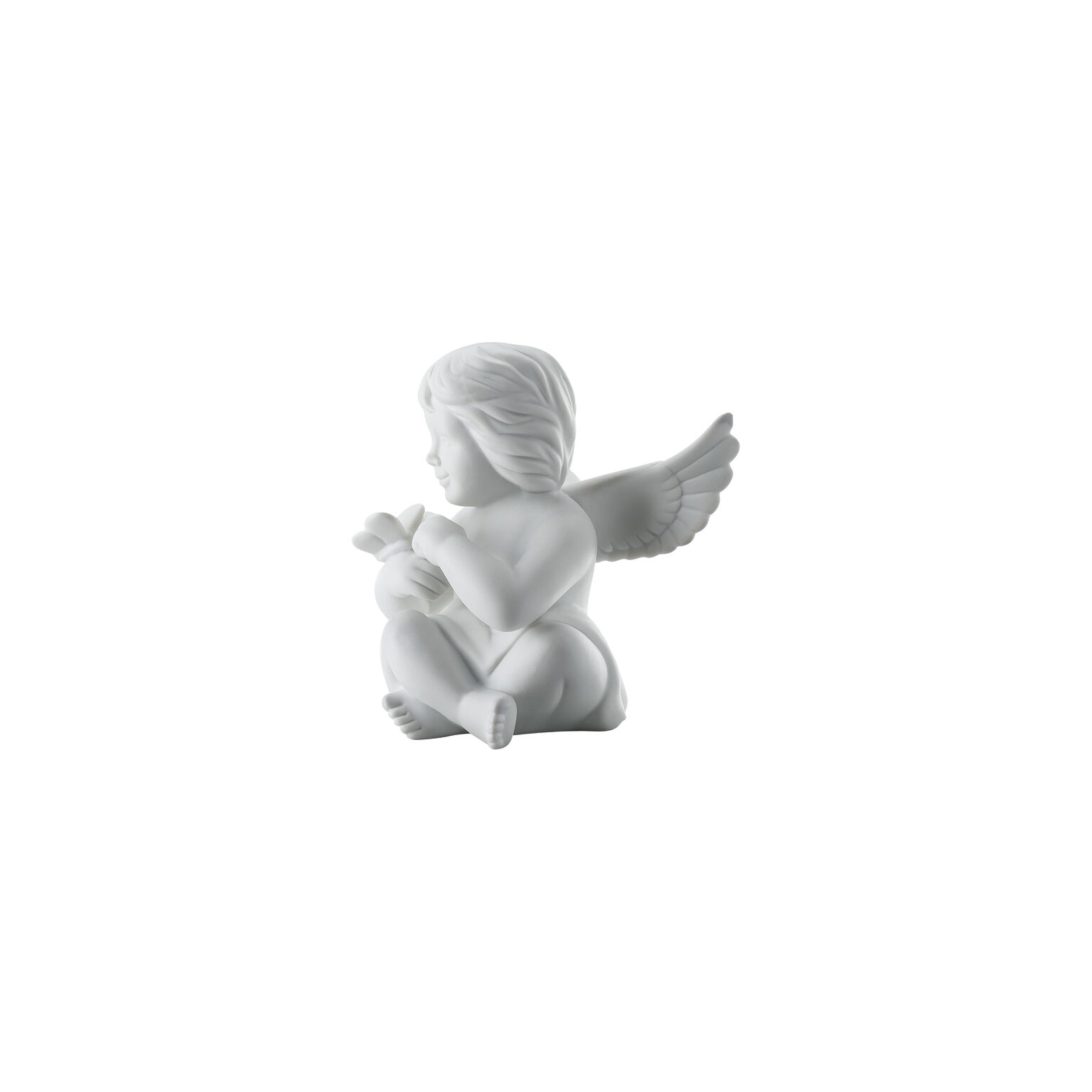 Angels Weiss matt Engel mit Schmetterling