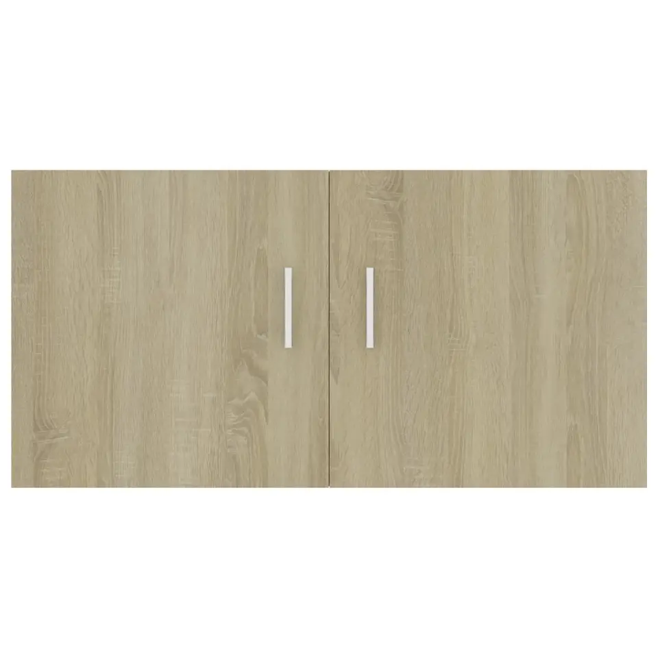 vidaXL - Wandkast - Bruin - Bewerkt hout