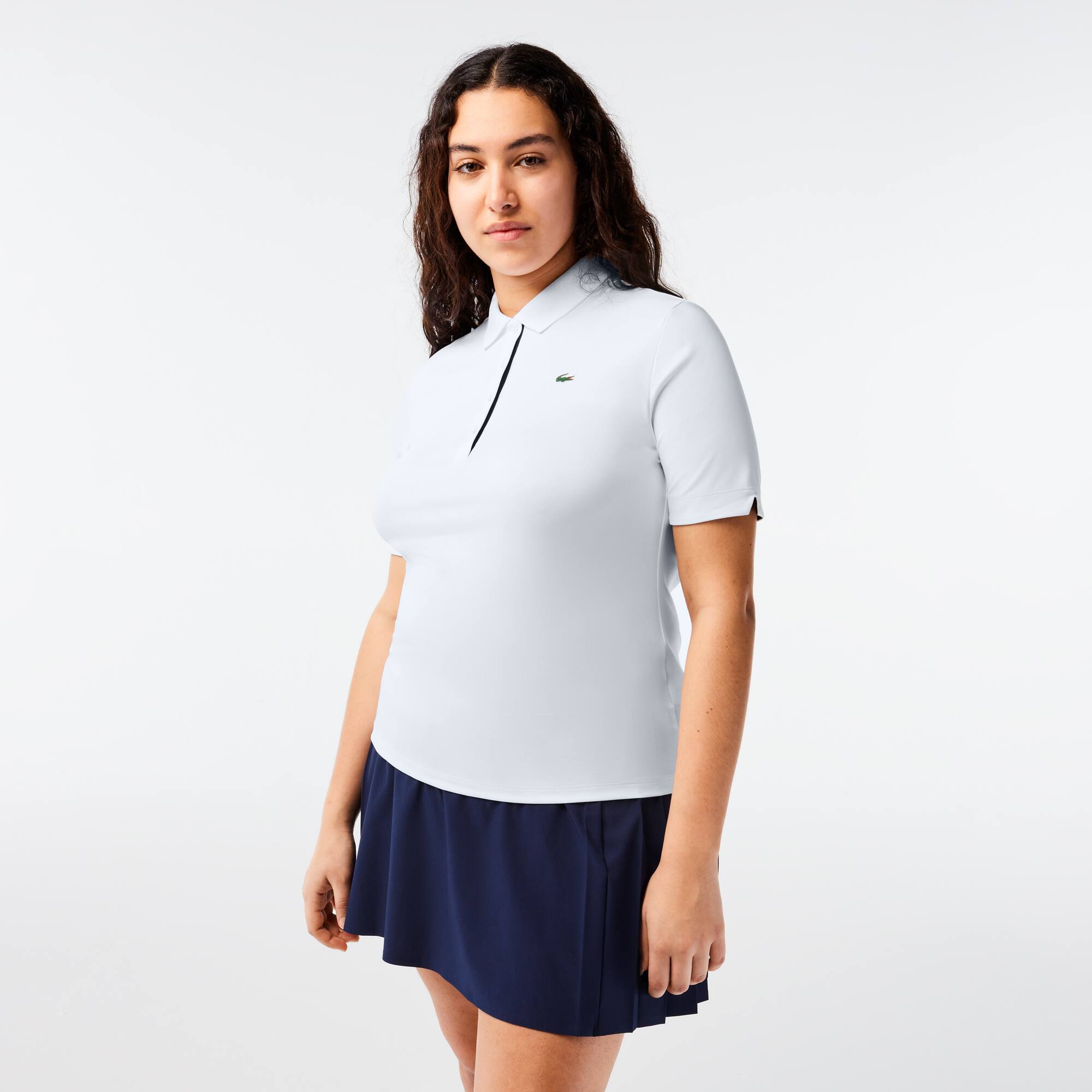 Polo Golf Lacoste SPORT stretch et respirant Manches Courtes - Blanc - Lacoste - Femme