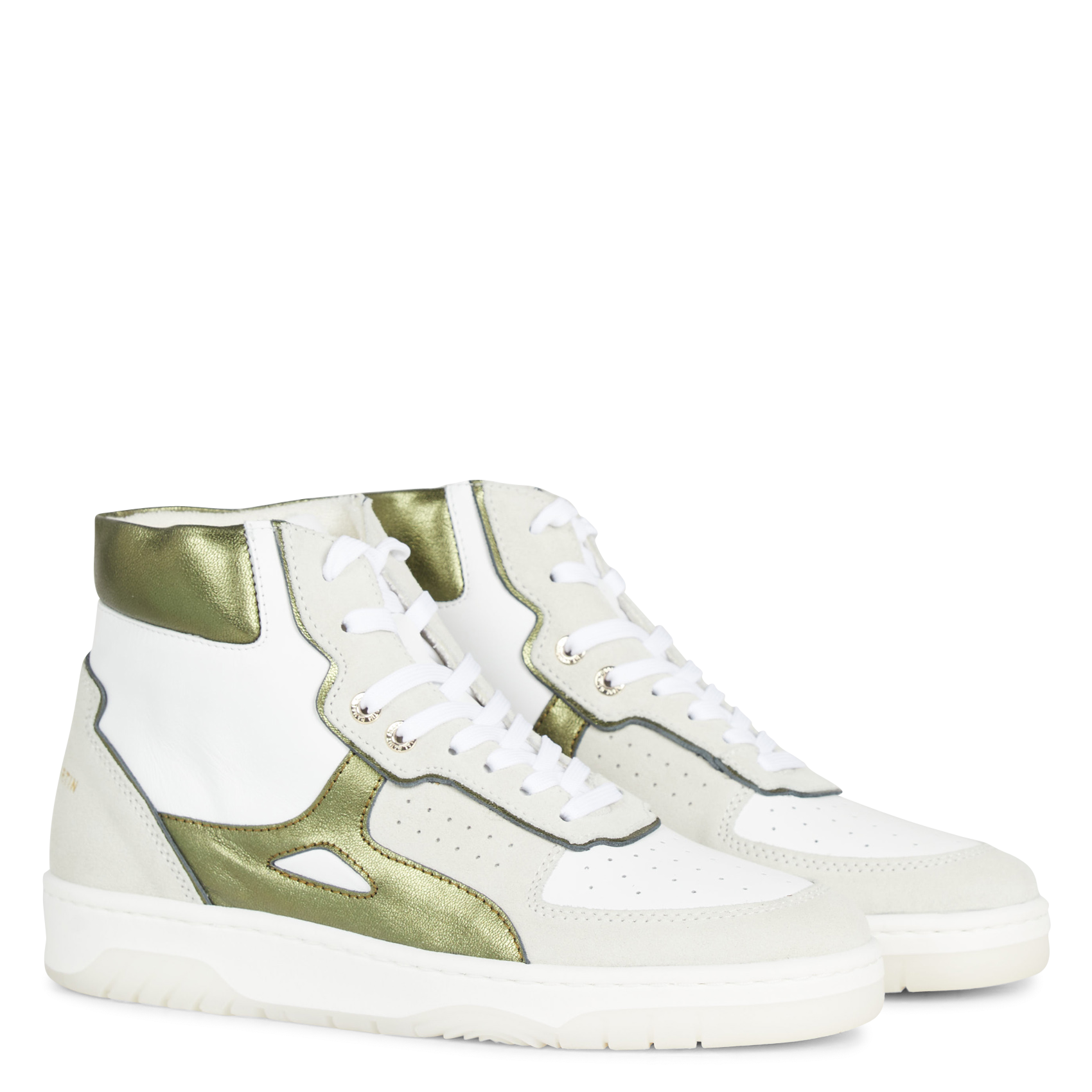 LEOPOLD - Baskets montantes en cuir| Vert