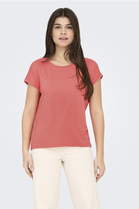 Only roze dames t-shirt