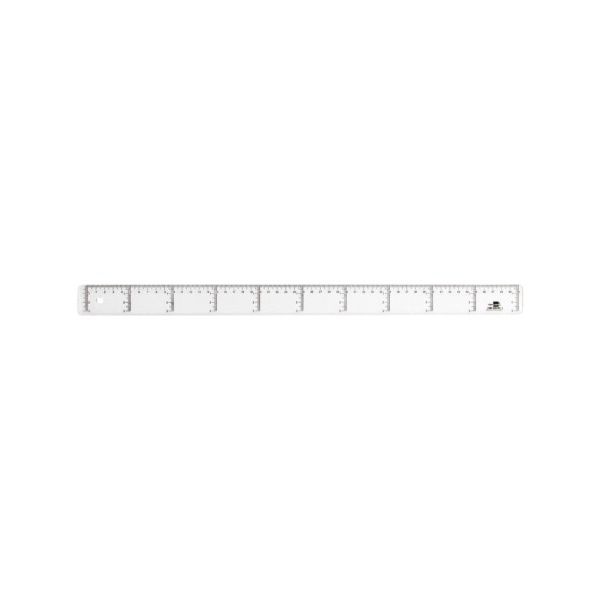 Liderpapel Régua Plástico Transparente 50 cm Caixa de 20 Un