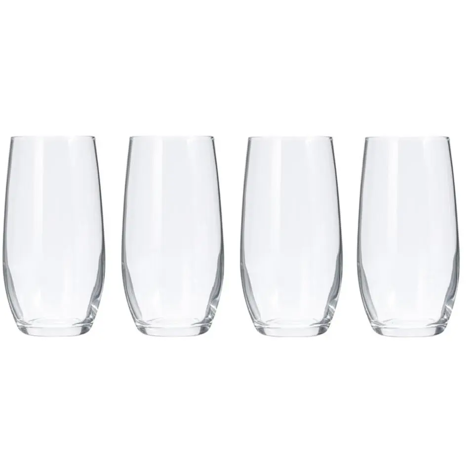 Drinkglazen of waterglazen - 4x stuks - gecurved - 360 ml