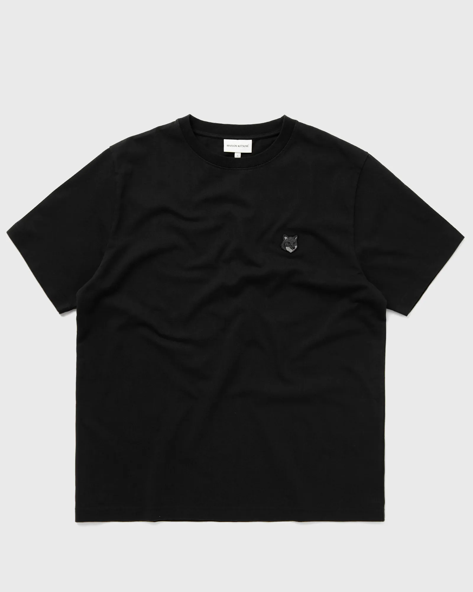 Maison Kitsune BOLD FOX HEAD PATCH COMFORT TEE SHIRT BLACK