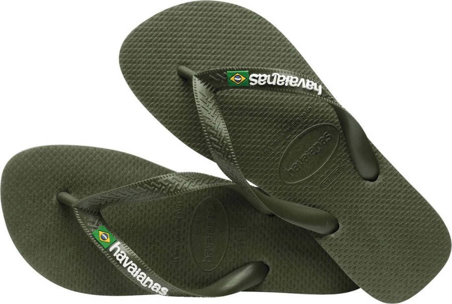 Havaianas Teenslippers Brasil Logo zomerschoen slippers poolslides met logo-opschrift