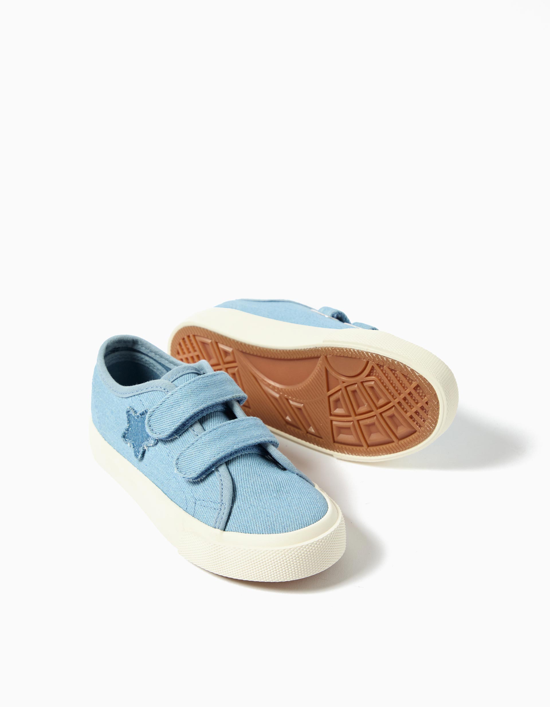 Sapatilhas com Estrela, Menina, Azul