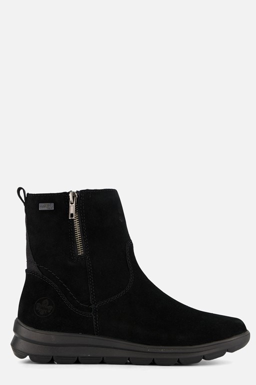 Rieker Tex Enkellaarsjes zwart Suede