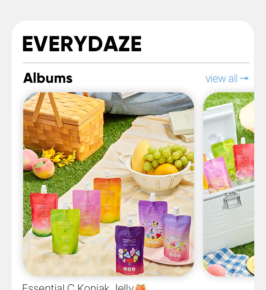 EVERYDAZE - Essential C's Konjac Jelly Bundle Set - 4 soorten